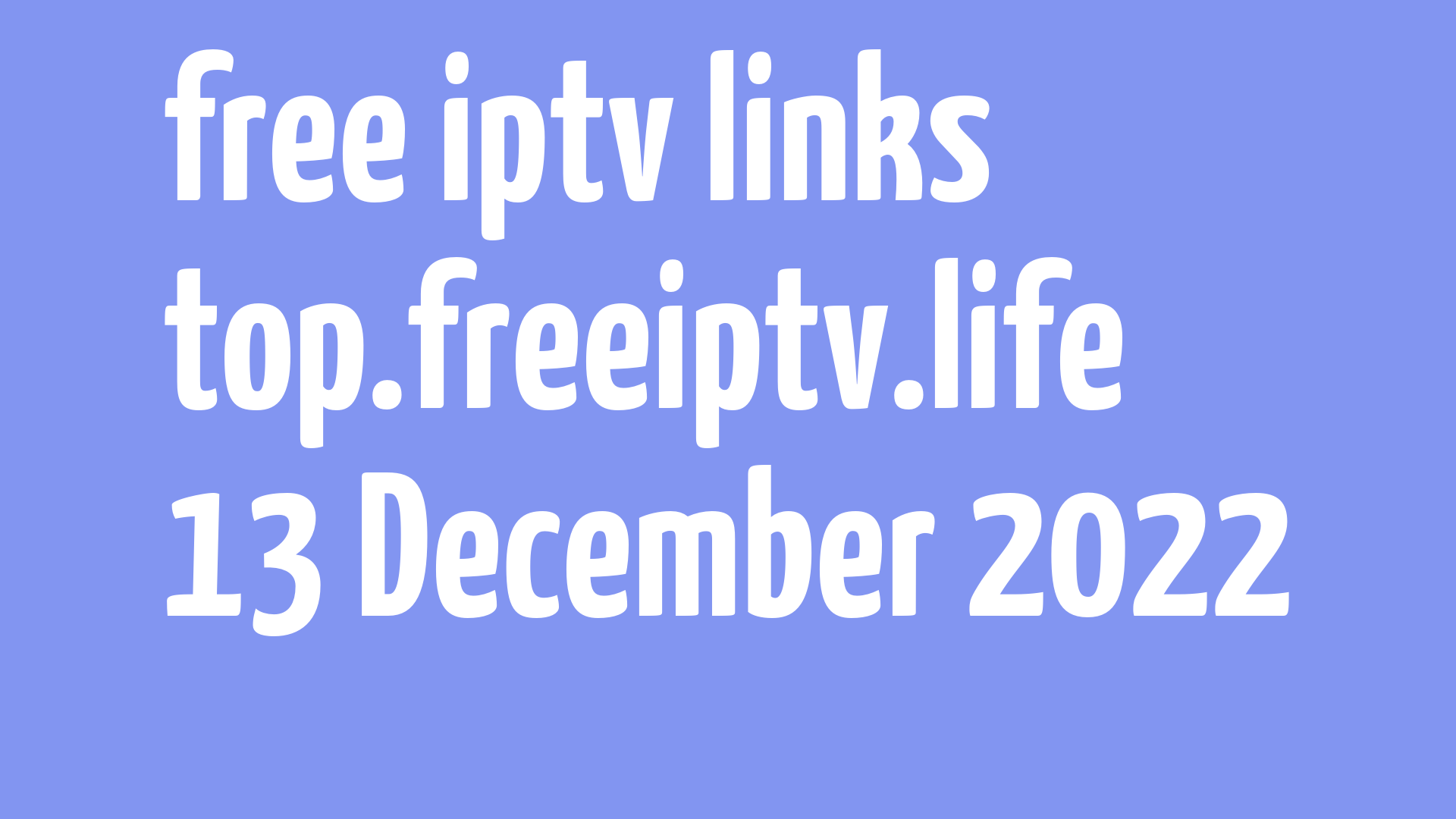 free iptv links 121222